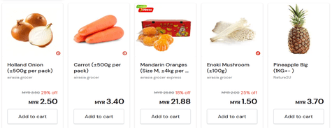 Airasia Grocer Fresh Handpicked Products