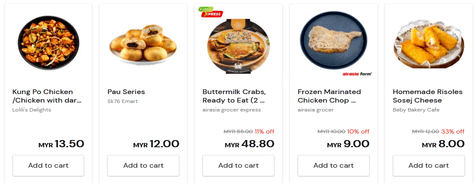 Airasia Grocer Frozen Food