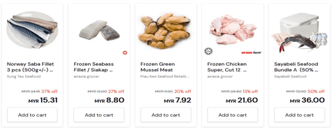 Airasia Grocer Meat & Seafood