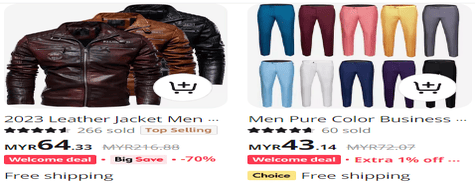 Men’s Clothing From AliExpress