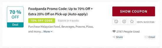 Foodpanda Promo Code