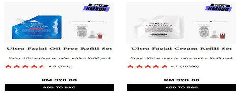 kiehl's Refils