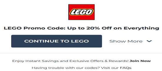 LEGO Coupon