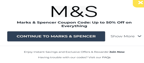 Marks & Spencer Sports Coupon